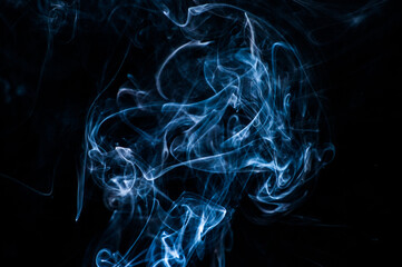 Smoke on a black background