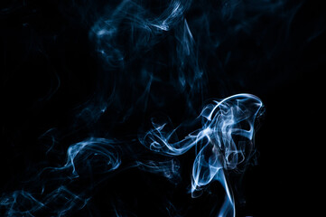 Smoke on a black background