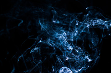 Smoke on a black background