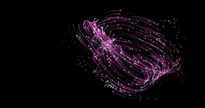 Orb light in spiral. Multicolor ines in vortex. Abstract neon background ring.