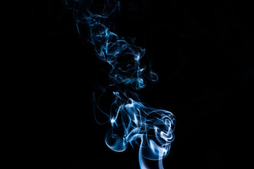 Smoke on a black background