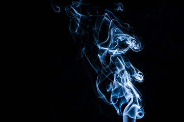 Smoke on a black background