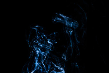 Smoke on a black background