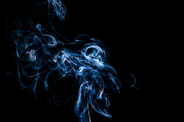 Smoke on a black background