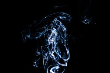 Smoke on a black background