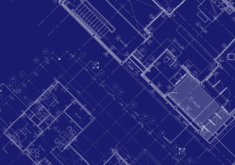 Floor plan designed building on the drawing.