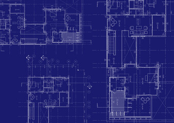 Floor plan designed building on the drawing.