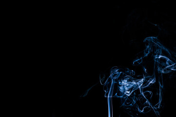 Smoke on a black background