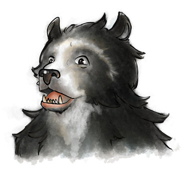 oso asustado