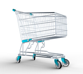 3D supermarket cart