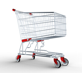 3D supermarket cart