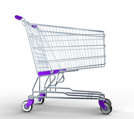 3D supermarket cart