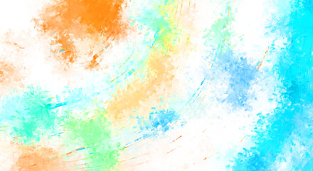 Brushed Painted Abstract Background. Brush stroked painting. Artistic vibrant and colorful wallpaper.