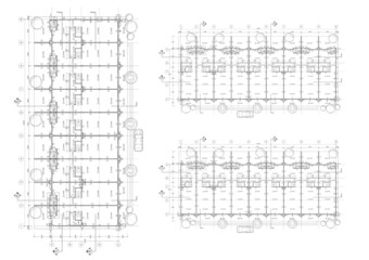 Floor plan designed building on the drawing.