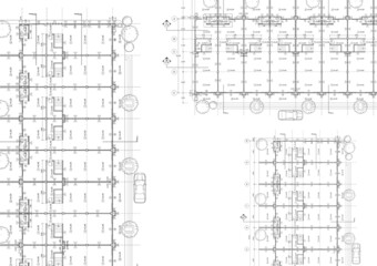 Floor plan designed building on the drawing.