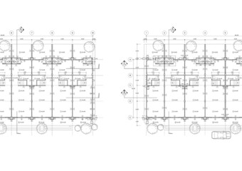 Floor plan designed building on the drawing.