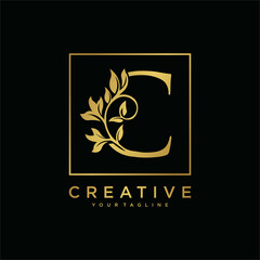 initial letter c logo and beauty design inspiration