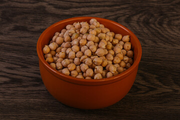 Vegan cuisine - Dry chickpea heap