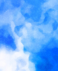 Watercolor painted background. Abstract Illustration wallpaper. Brush stroked painting. 2D Illustration.