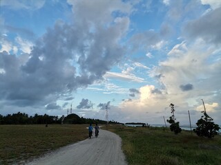 person riding a bike