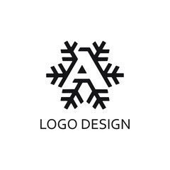 letter a for logo design