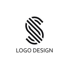 modern letter s logo design template