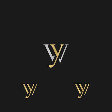 WY, YW, W AND Y Abstract initial monogram letter alphabet logo design
