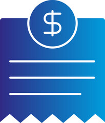 Obraz premium Bill icon