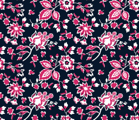 Seamless flowers pattern, floral print.