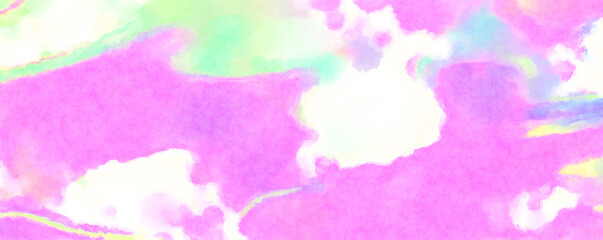 Modern brush strokes painting. Soft color painted illustration of soothing composition for poster, wall art, banner, card, book cover or packaging. Watercolor abstract painting with pastel colors.