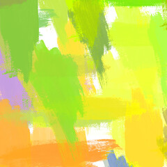 Brushed Painted Abstract Background. Brush stroked painting. Artistic vibrant and colorful wallpaper..