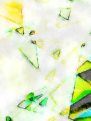 Modern art. Colorful contemporary artwork. Color strokes of paint. Brushstrokes on abstract background. Brush painting.