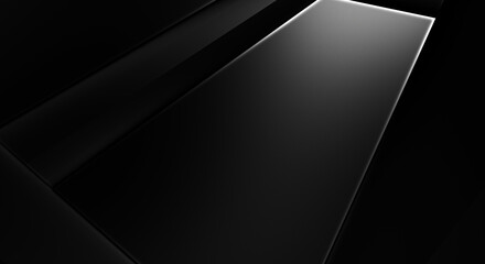 Trendy luxury relief minimalist design. Futuristic template. Premium abstract wallpaper with dark elements. Elegant backdrop. Black 3d geometric background. Design for poster, brochure, presentation.