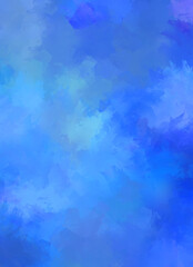 2D illustration of colorful brush strokes. Decorative texture painting. Vibrant paint pattern backdrop.