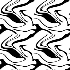 Seamless liquid vector pattern.
Wavy geometric texture. 
