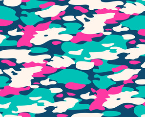 Seamless camouflage pattern, texture camouflage print.
