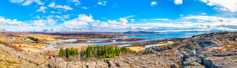 Fototapeta Nationalpark Thingvellir auf Island obraz