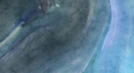 Modern painting of soothing brush strokes resembling alcohol inks. Watercolor abstract painting with pastel colors for poster, wall art, banner, card, book cover or packaging.