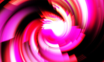 Revolving Light show background. Ethereal energetic swirl rotation with vivid colors. Colorful vibrant motion illustration. Promotional background. Celebration graphic.