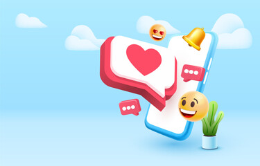 I like, social networks for communication of people. Vector