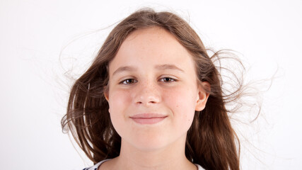 Fototapeta premium portrait of a beautiful teenage girl