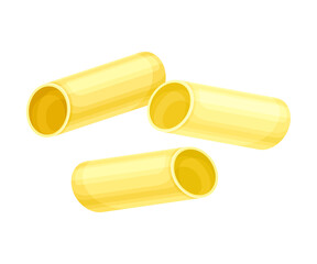 Maccheroni dry pasta. Italian restaurant menu design vector illustration