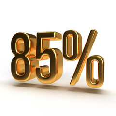 85 percent special offer discount background for social media Promotion poster. 3d rendering