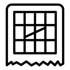 Prize table icon outline vector. Draw lottery. Winner box