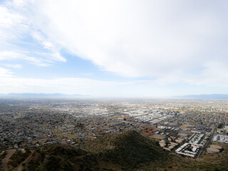 clouds over the city
