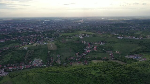 Aerial view of Oradea, Romania