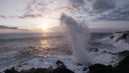 Le souffleur, curiosité naturelle de l'île de la Réunion