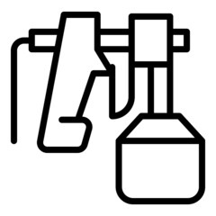 Work sprayer icon outline vector. Auto car. Paint gun