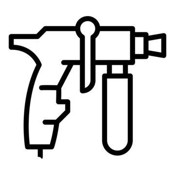 Roller sprayer icon outline vector. Painter gun. Air car auto