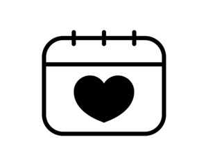 Calendar, wedding icon. Simple line, outline vector elements of marriage icons for ui and ux, website or mobile application